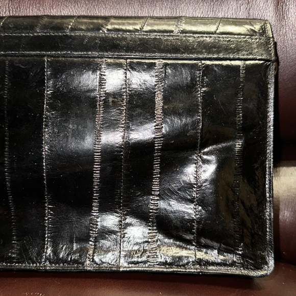 Vintage Little Black Eel Skin Bag - Picture 8 of 16
